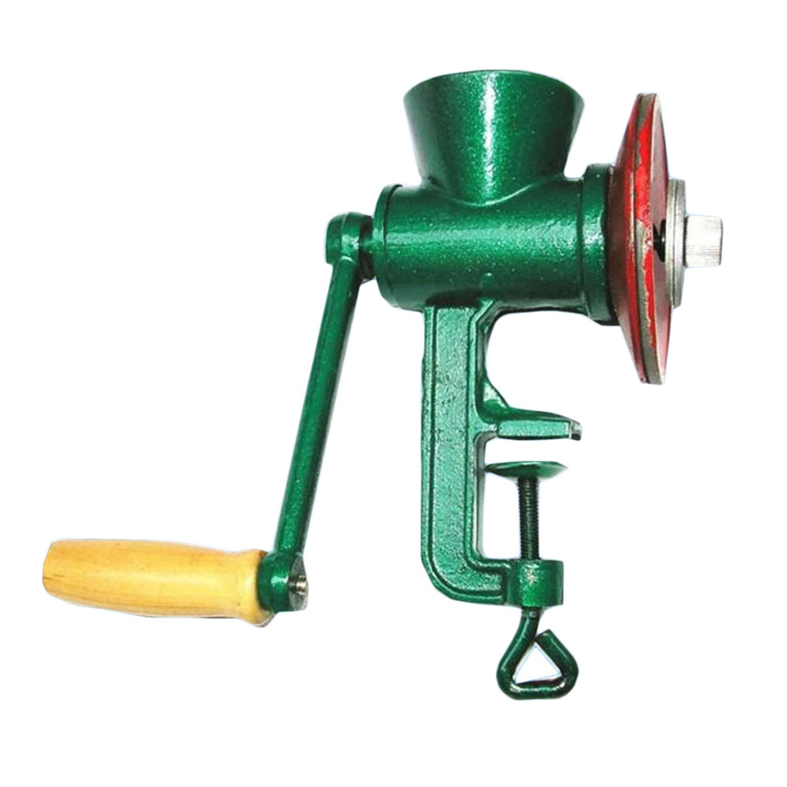Hand Crank Grain Mill Wheat Nuts Crusher Coarseness Adjustable for Pepper