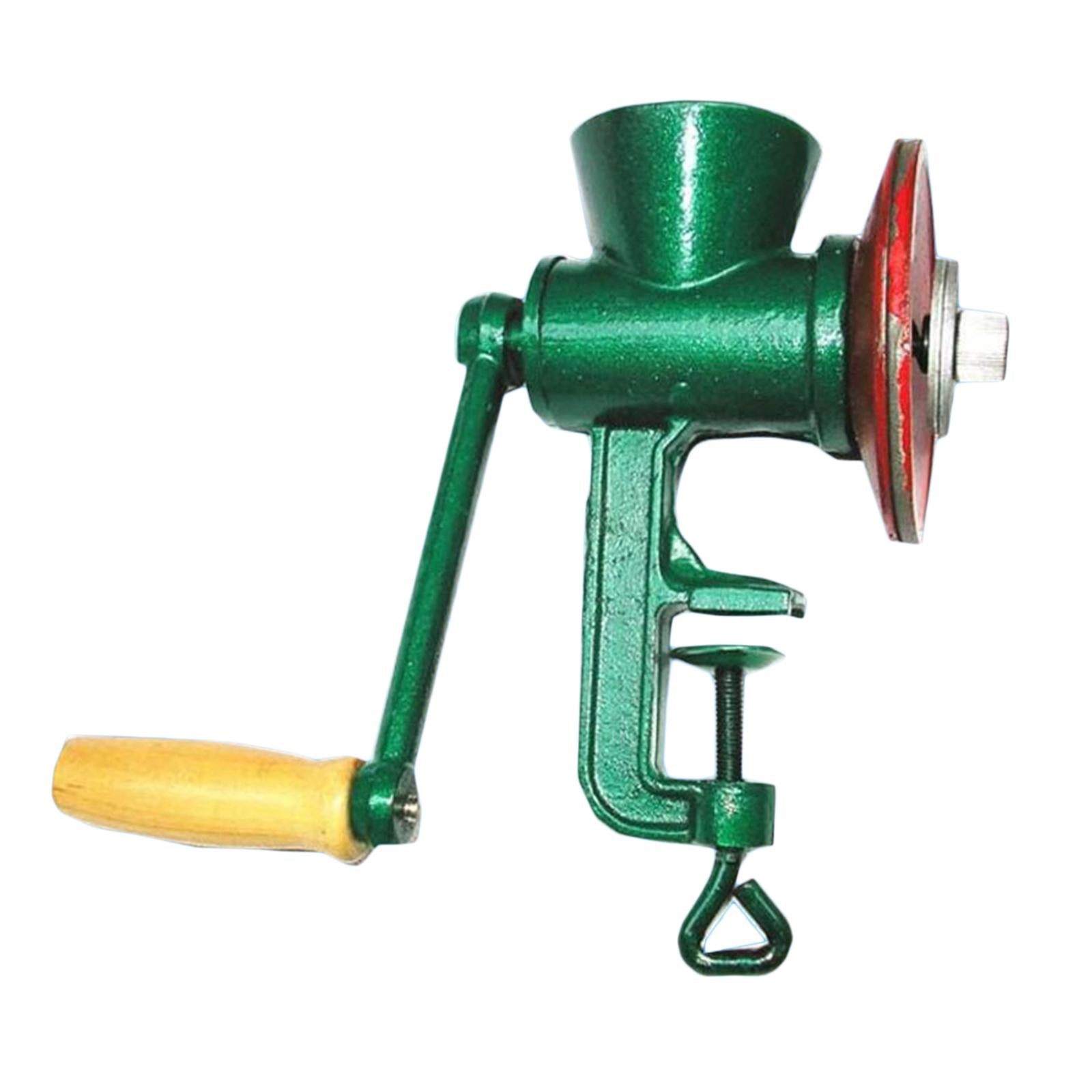 Hand Crank Grain Mill Wheat Nuts Crusher Coarseness Adjustable for Pepper