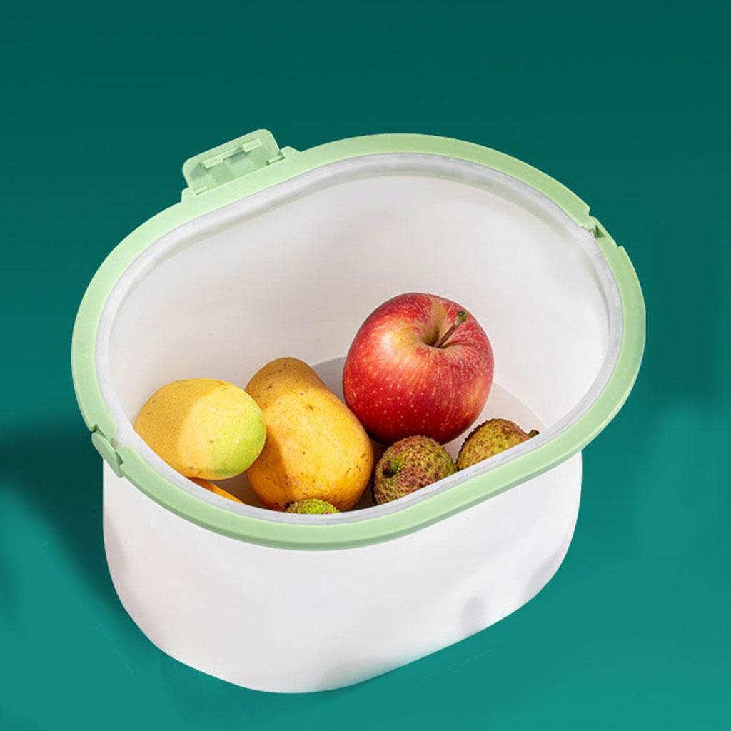 Leak-Proof Silicone Food Storage Bag Resealable for Vegetables Fruits Fridge pink