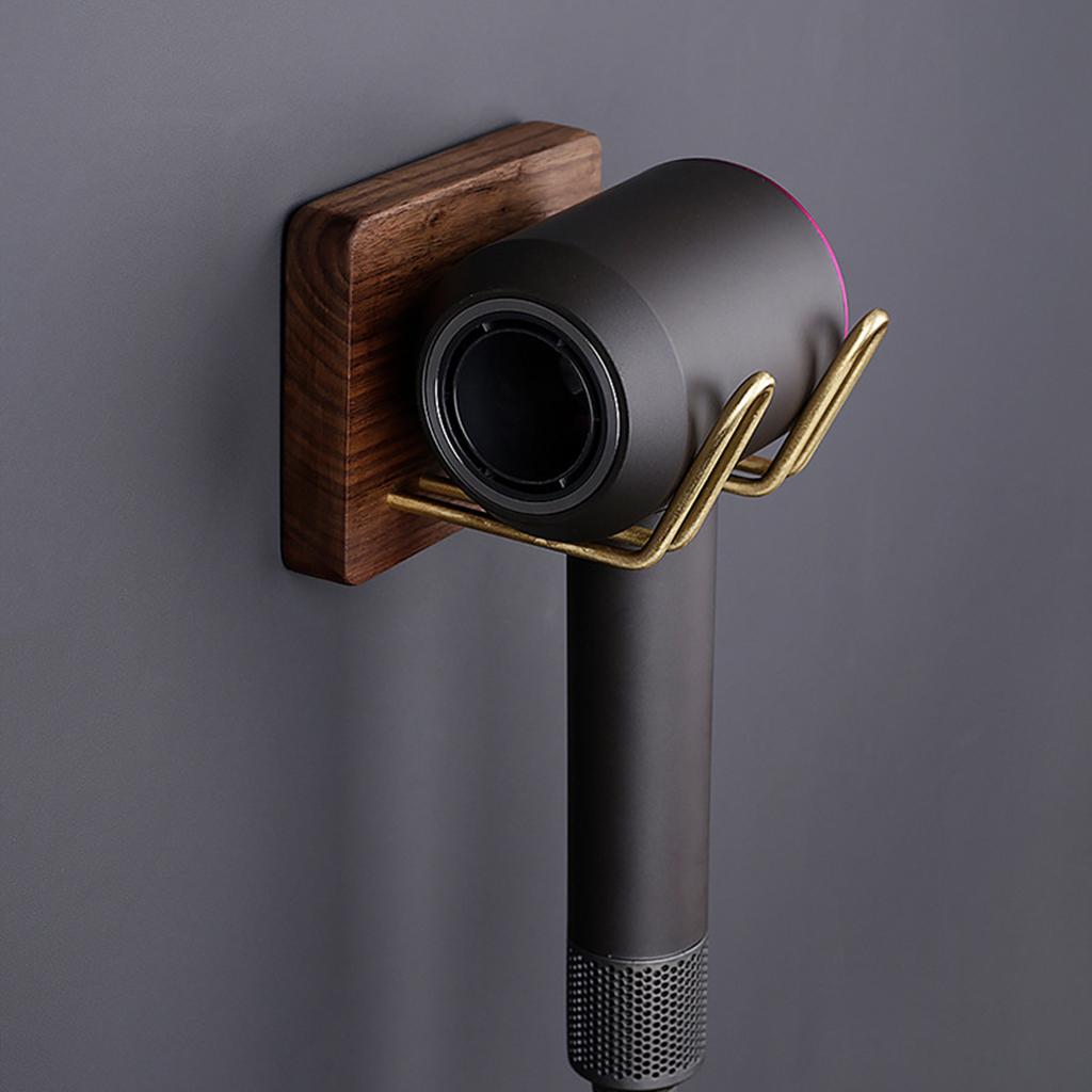 Hair Dryer Holder Shelf Hanger Save Space Storage Rack Wall Mounted Bathroom