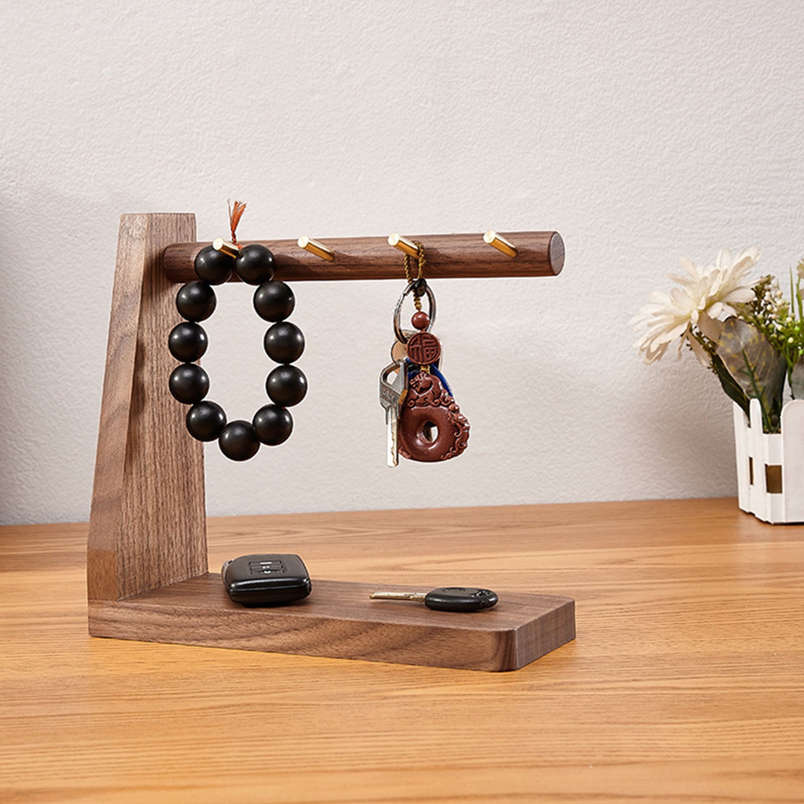 Practical Key Rack Organizer Storage Organizer Shelf for Office Corridor