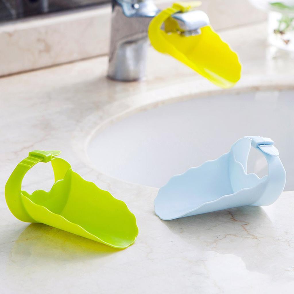 Faucet Extender for Kids Children Kitchen Tool Round Corner Add Fun Pink