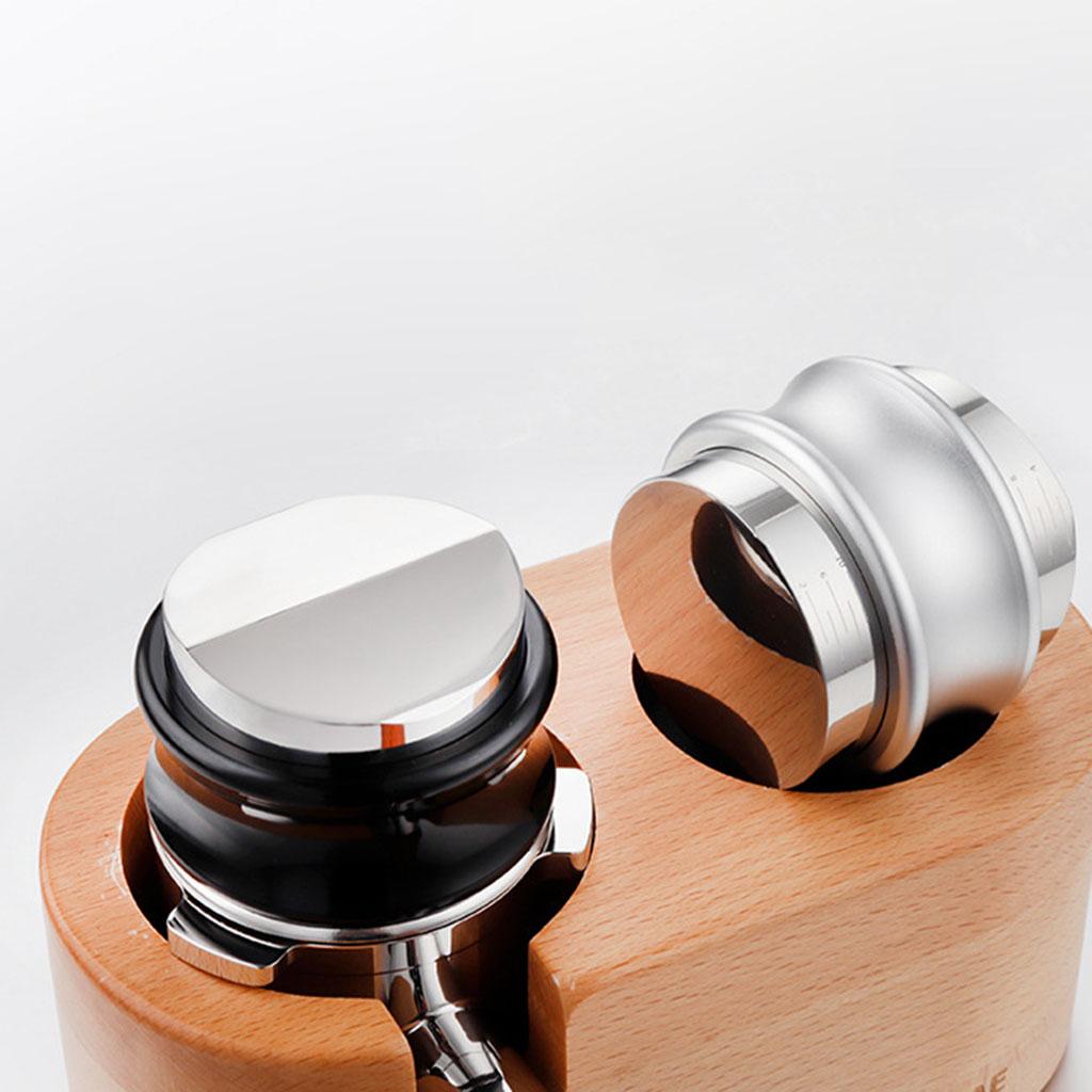58mm Coffee Distributor Espresso Hand Tampers Coffee Leveler Silver