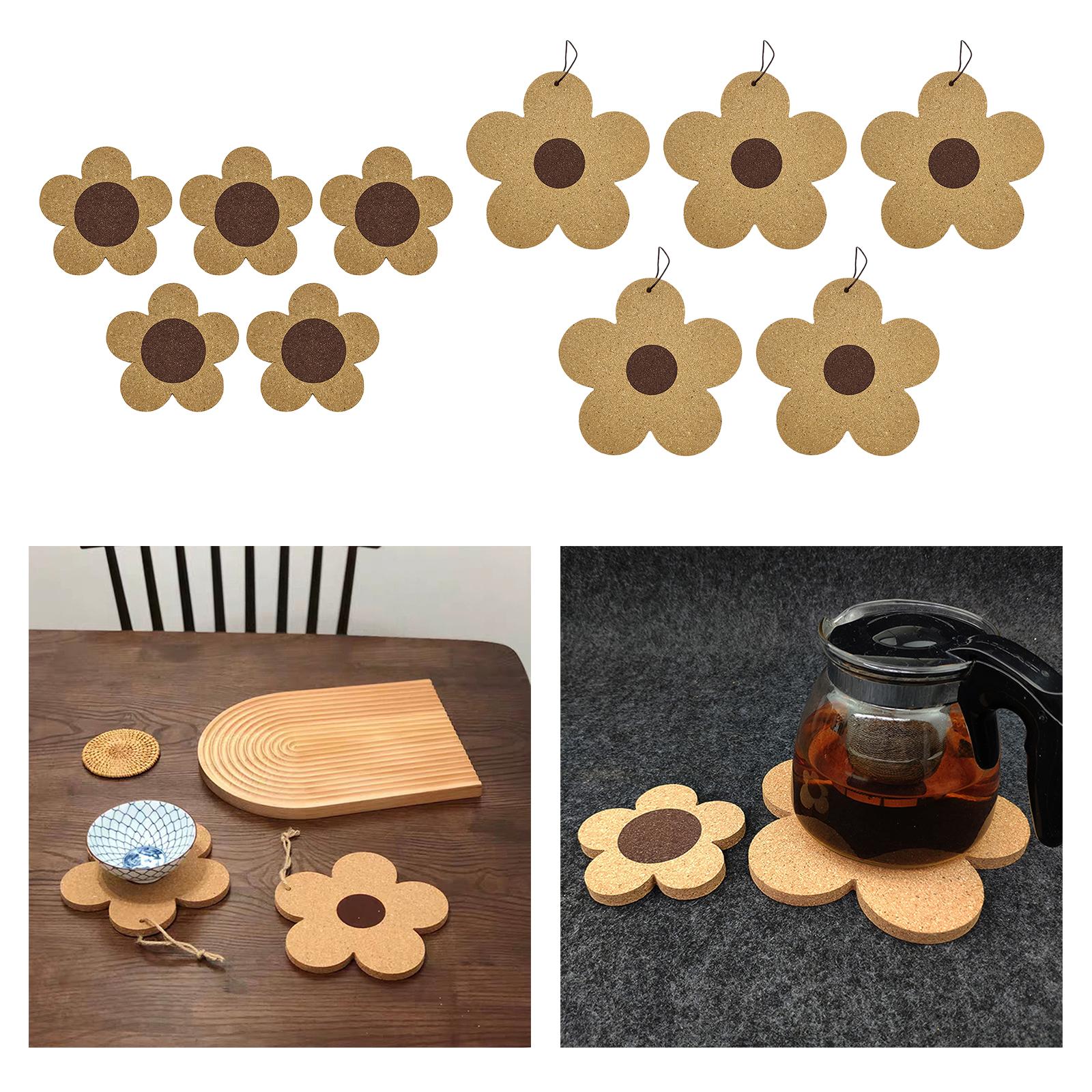 5x Hangable Table Mat Place Mat Household for Office Kitchen Accessories 18cm