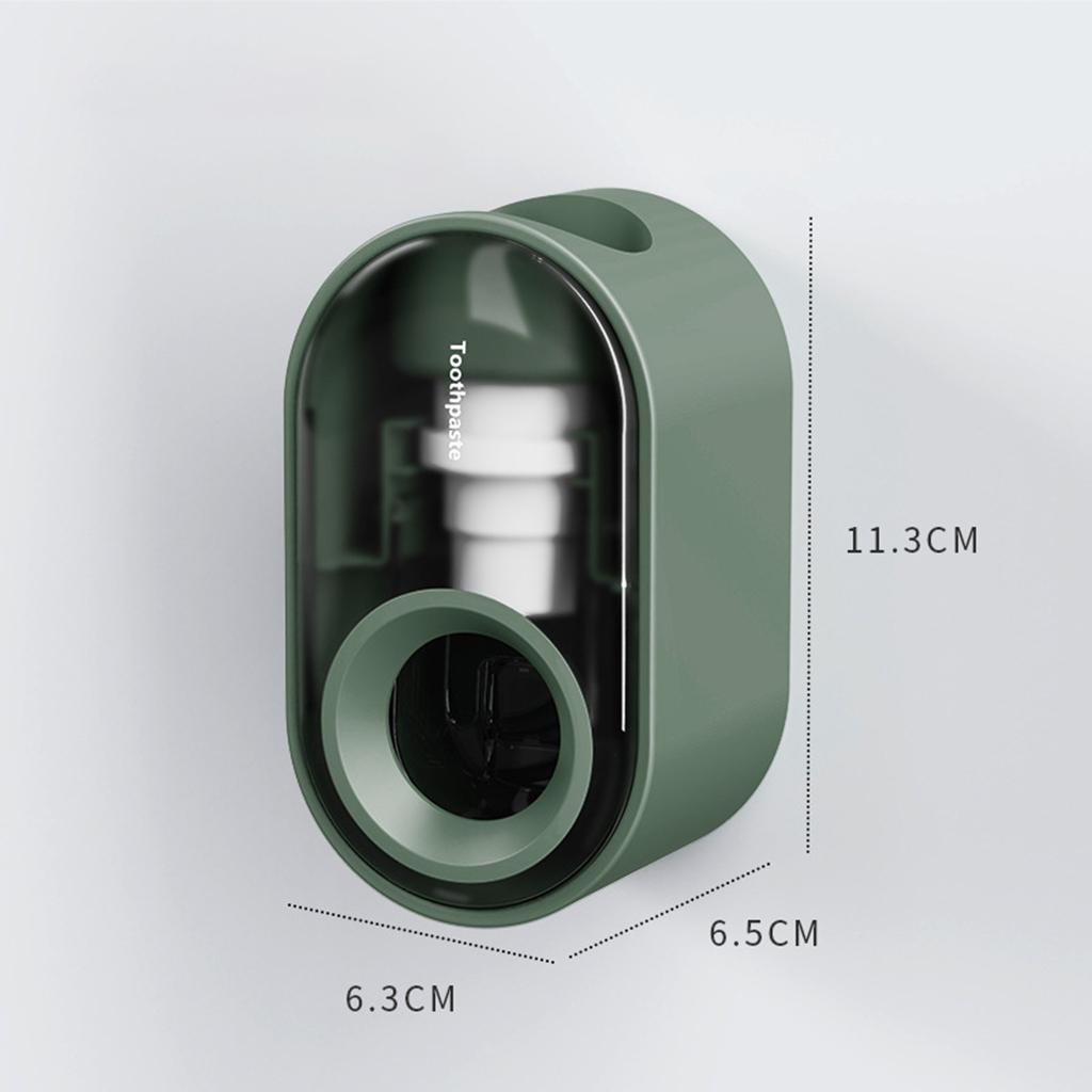 Automatic Toothpaste Dispenser Toothpaste Tool Hands Free for Bath Home Dark green