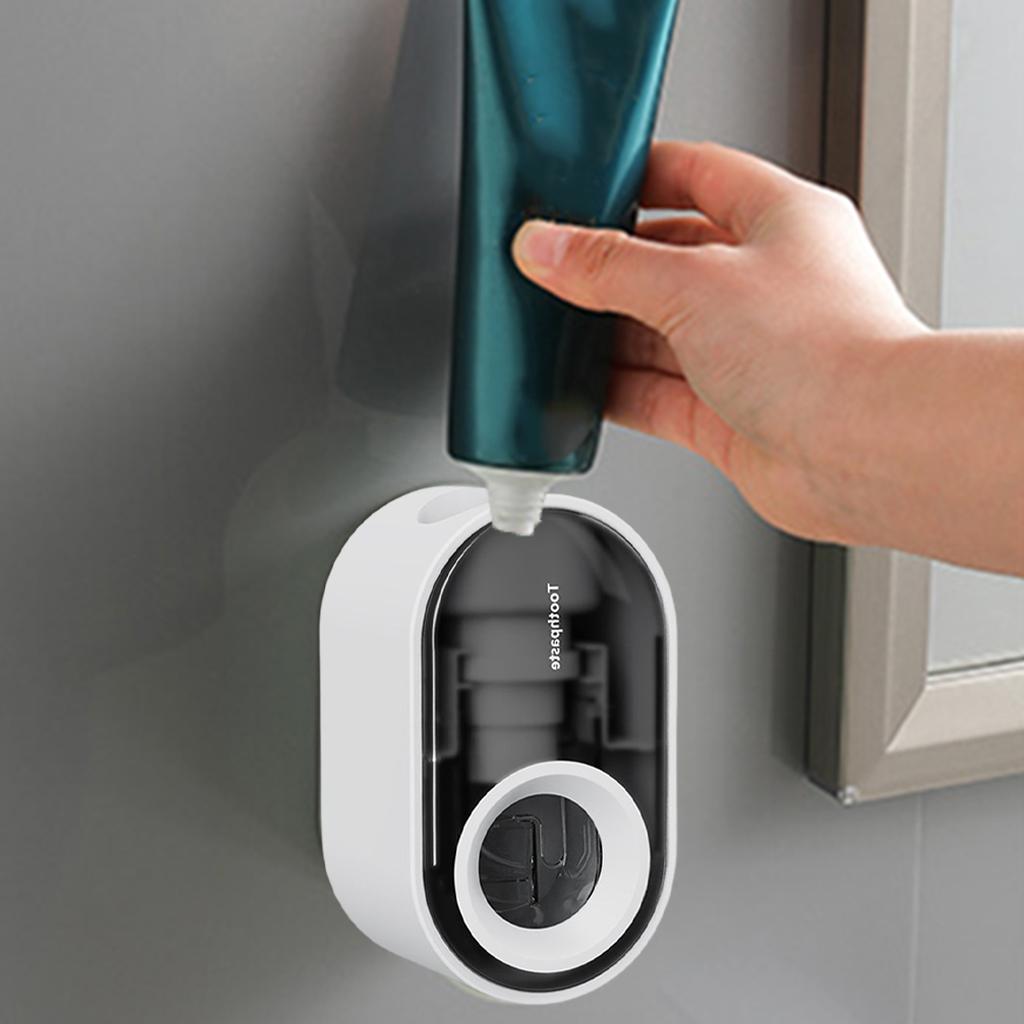 Automatic Toothpaste Dispenser Toothpaste Tool Hands Free for Bath Home White