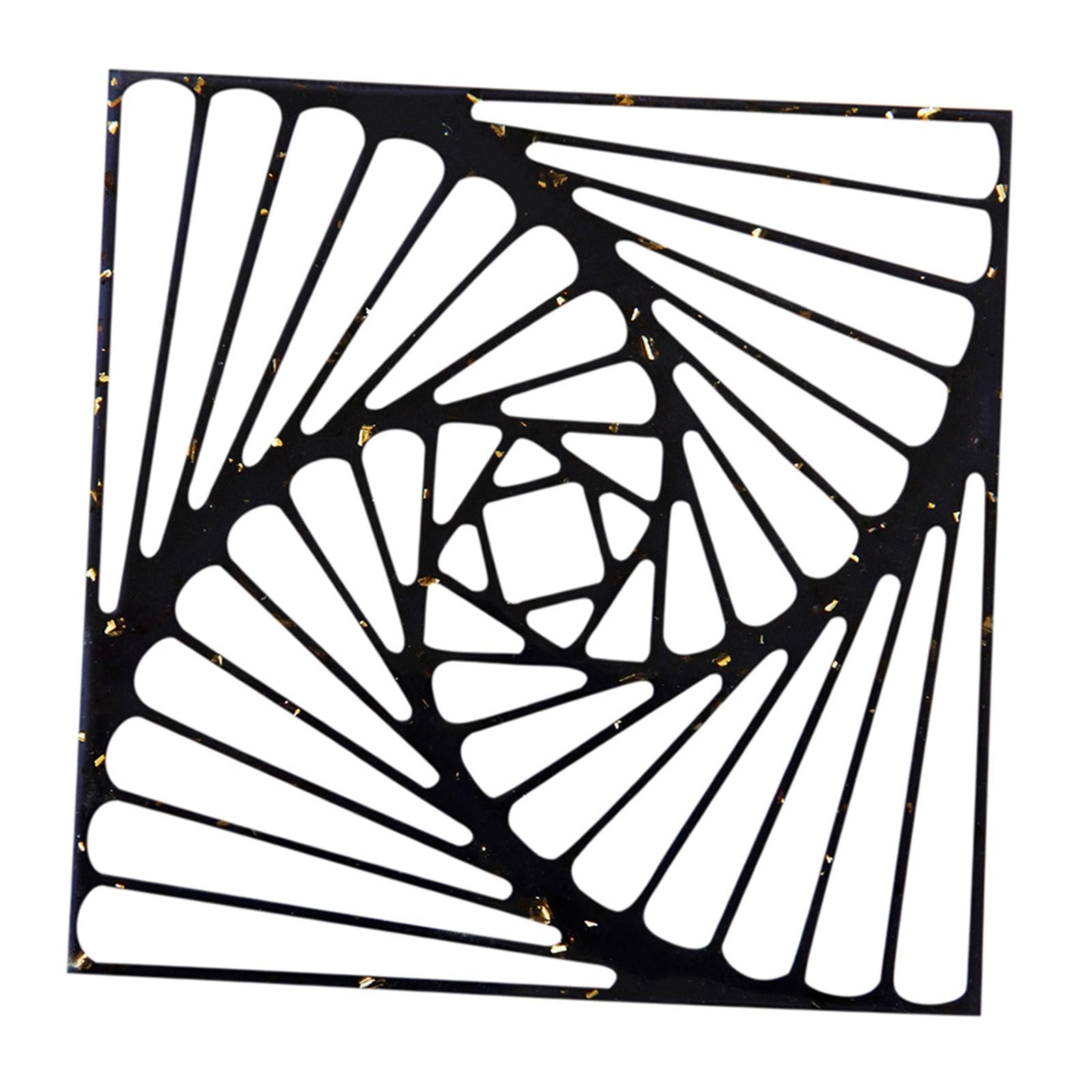 3.9 Hollow Coaster Reusable Heat-Resistant Cup Mat for Office Home Bar"
