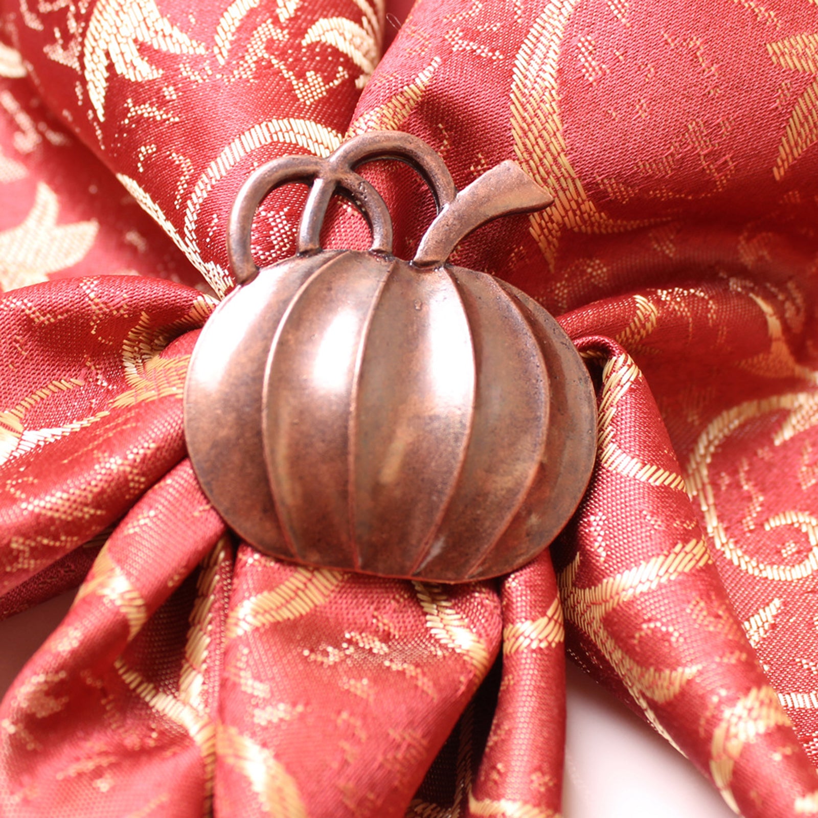 Handmade Pumpkin Napkin Rings Set of 12 Holder for Dinning Table Parties