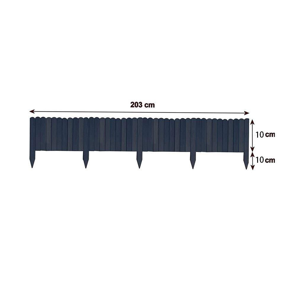 Garden Wooden Fence Edging Decorative for Garden Landscape Ink-blue colour