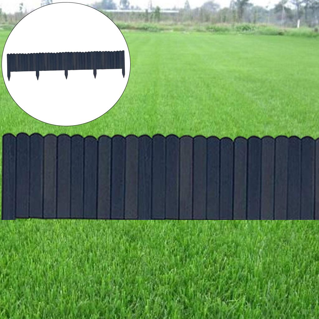 Garden Wooden Fence Edging Decorative for Garden Landscape Ink-blue colour