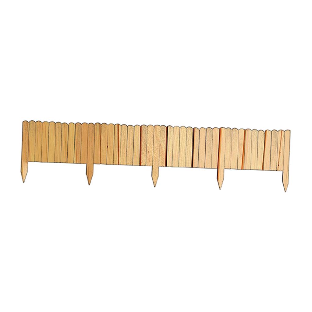Garden Wooden Fence Edging Decorative for Garden Landscape Wood