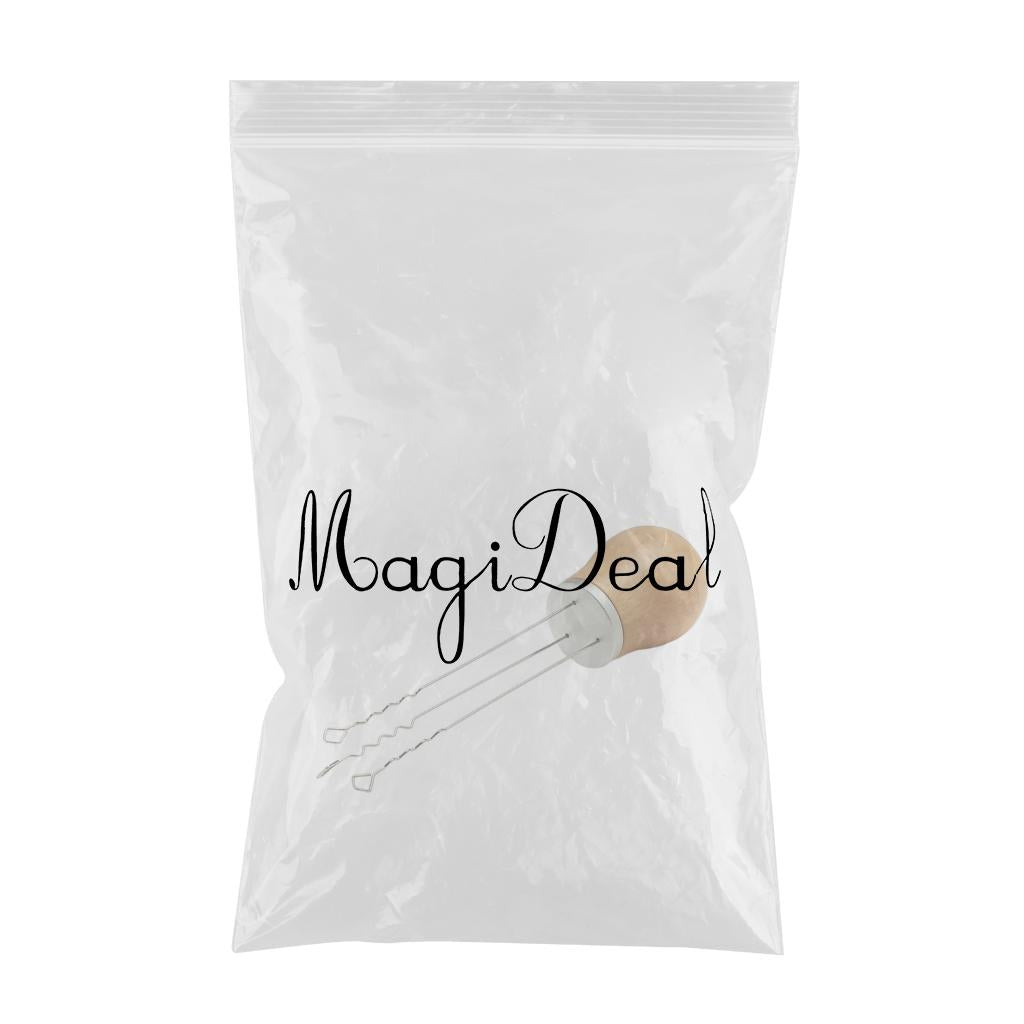 Espresso Coffee Stirrer Professional Powder Dispensing for Espresso Barista Beech Silver