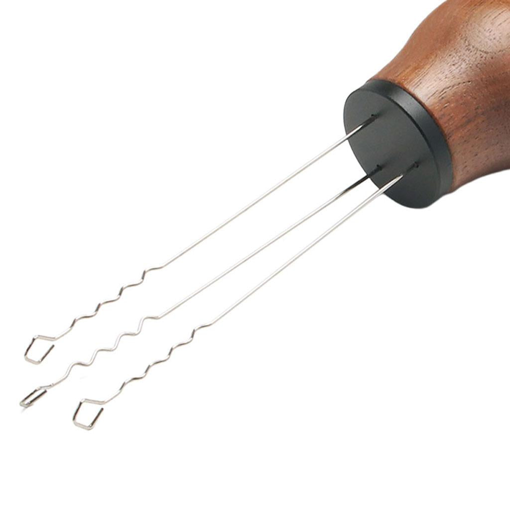 Espresso Coffee Stirrer Professional Powder Dispensing for Espresso Barista Wulnut Black