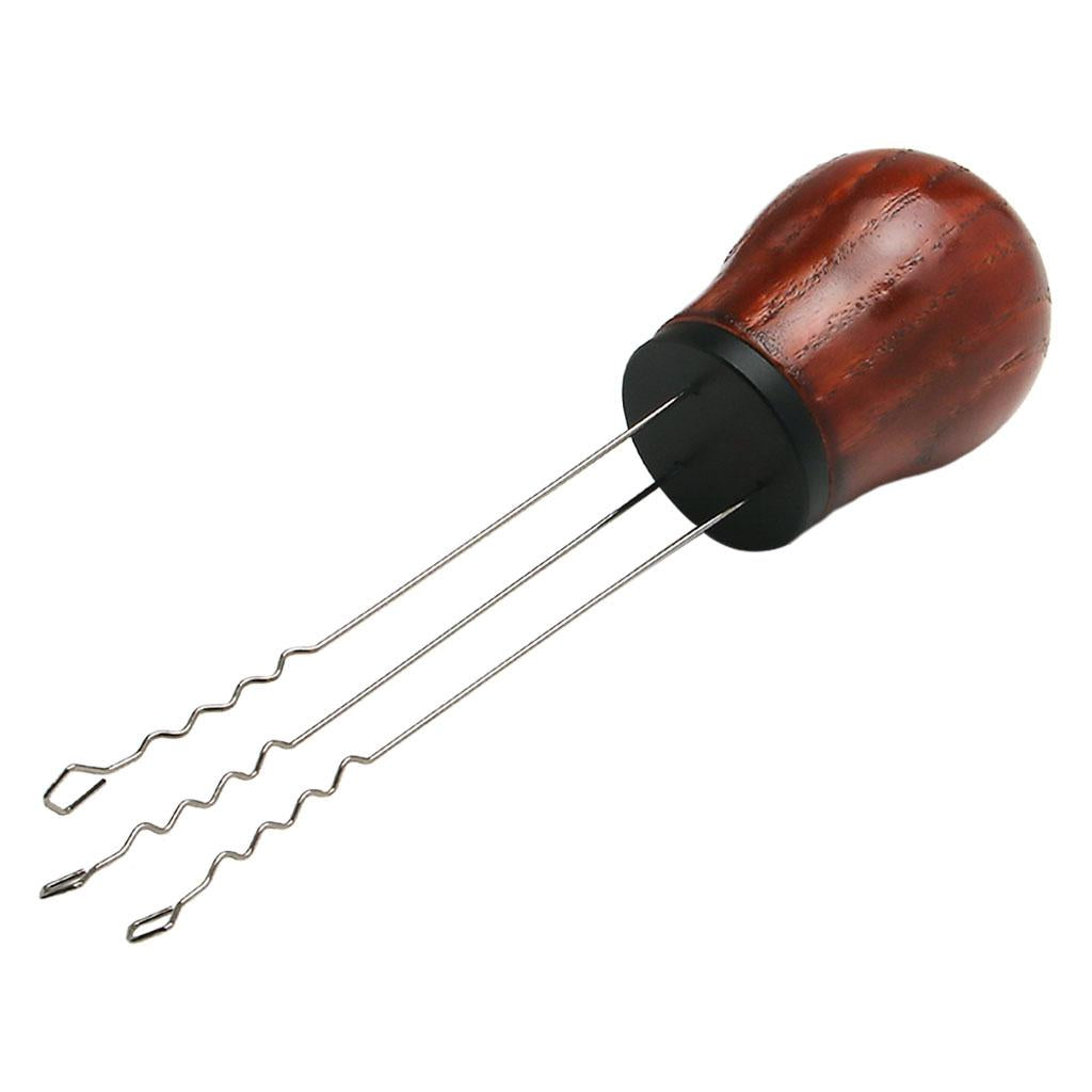 Espresso Coffee Stirrer Professional Powder Dispensing for Espresso Barista Redwood Black