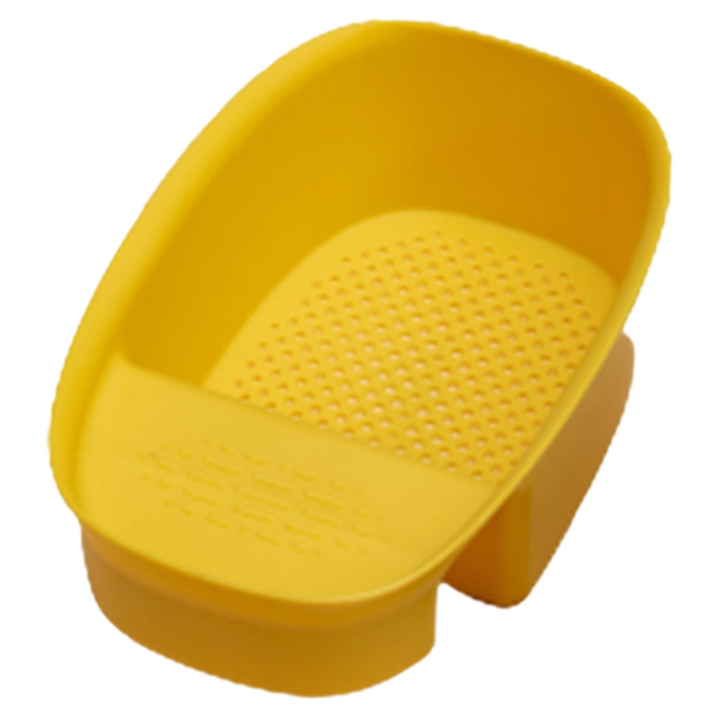 Kitchen Sink Strainer Basket Saddle-Shaped for Wash Vegetables Fruits Pasta Yellow