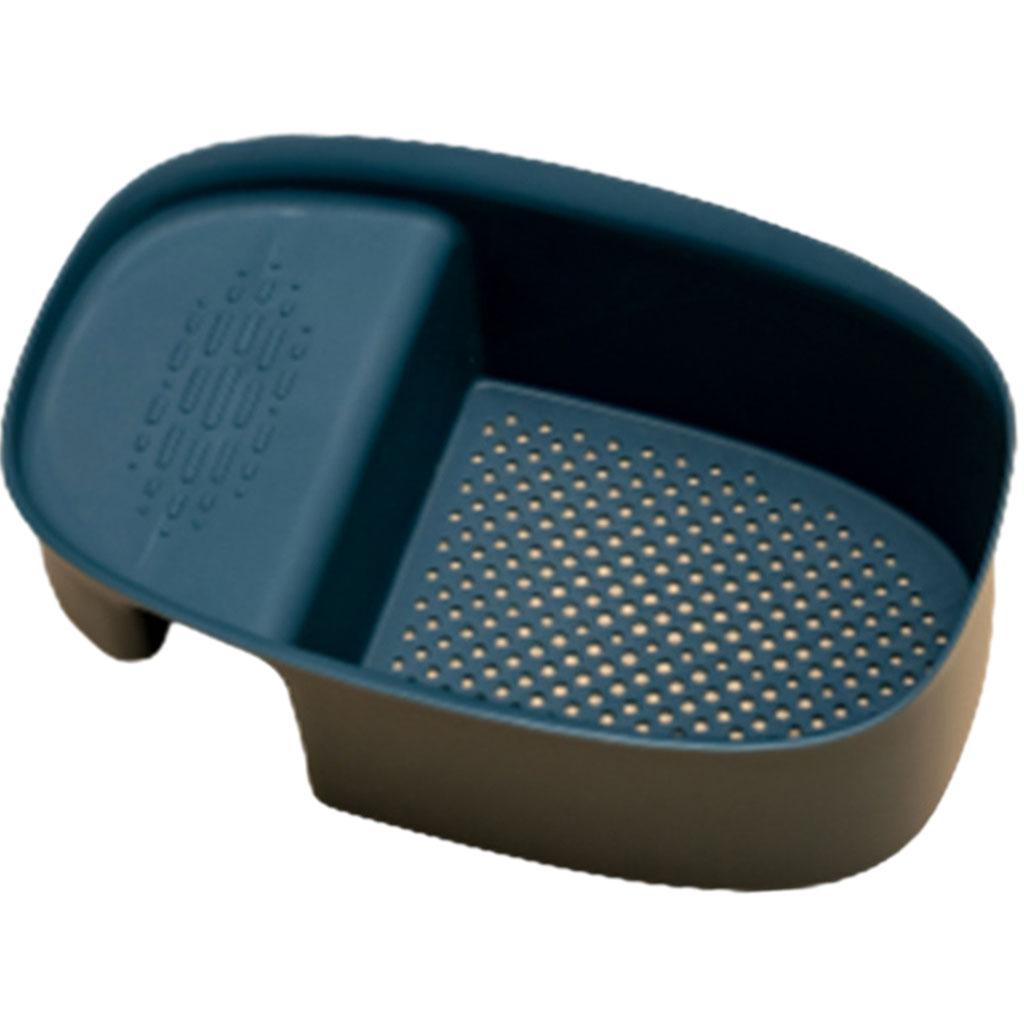 Kitchen Sink Strainer Basket Saddle-Shaped for Wash Vegetables Fruits Pasta Blue