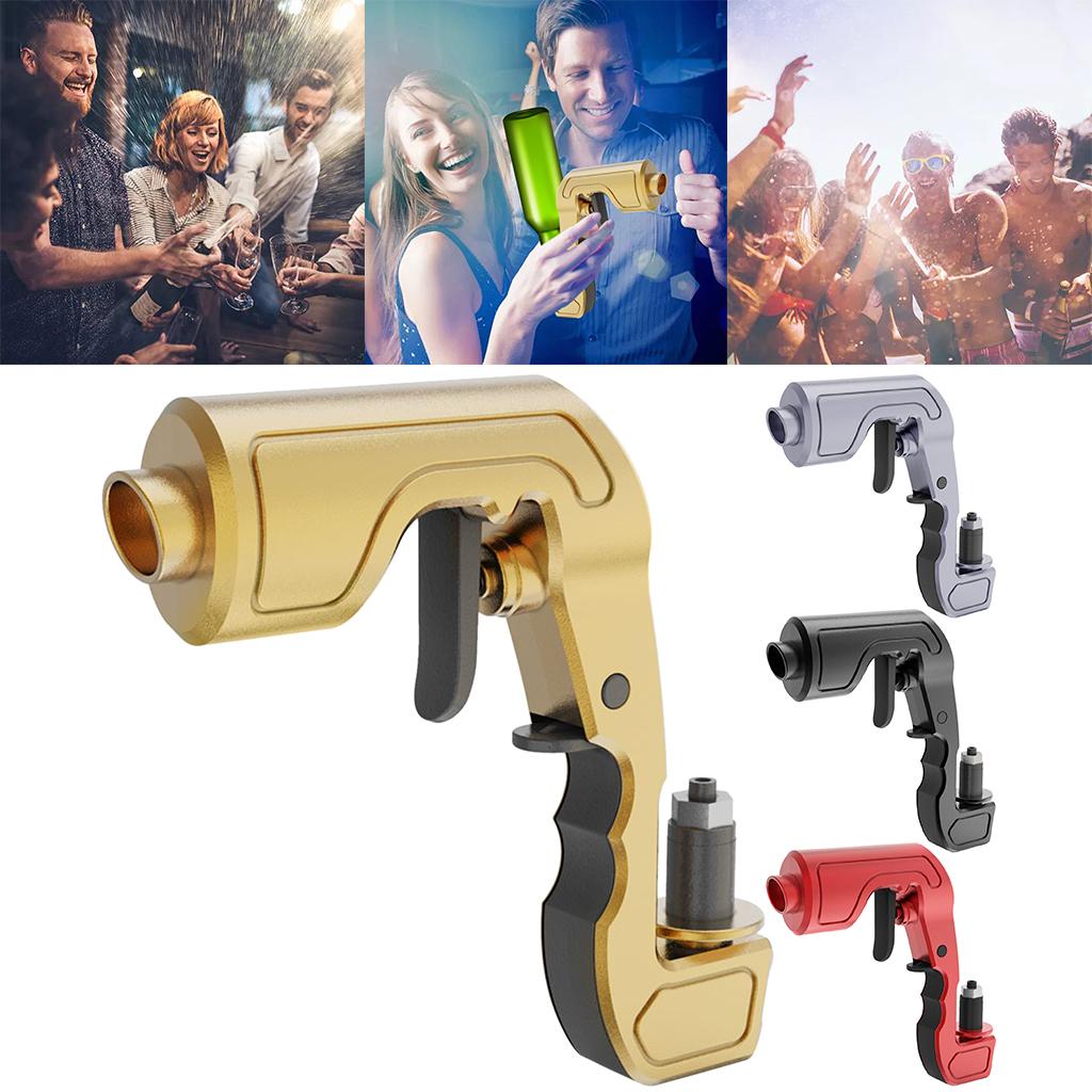 Adjustable Bubbly Sparkling Champagne Gun Spray for Kitchen Party Wedding Gold