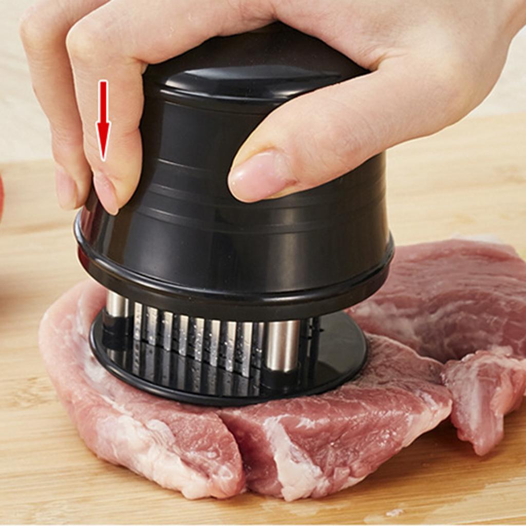 Stainless Steel Meat Tenderizer 56 Blades Needle Manual for BBQ Kitchen Pork