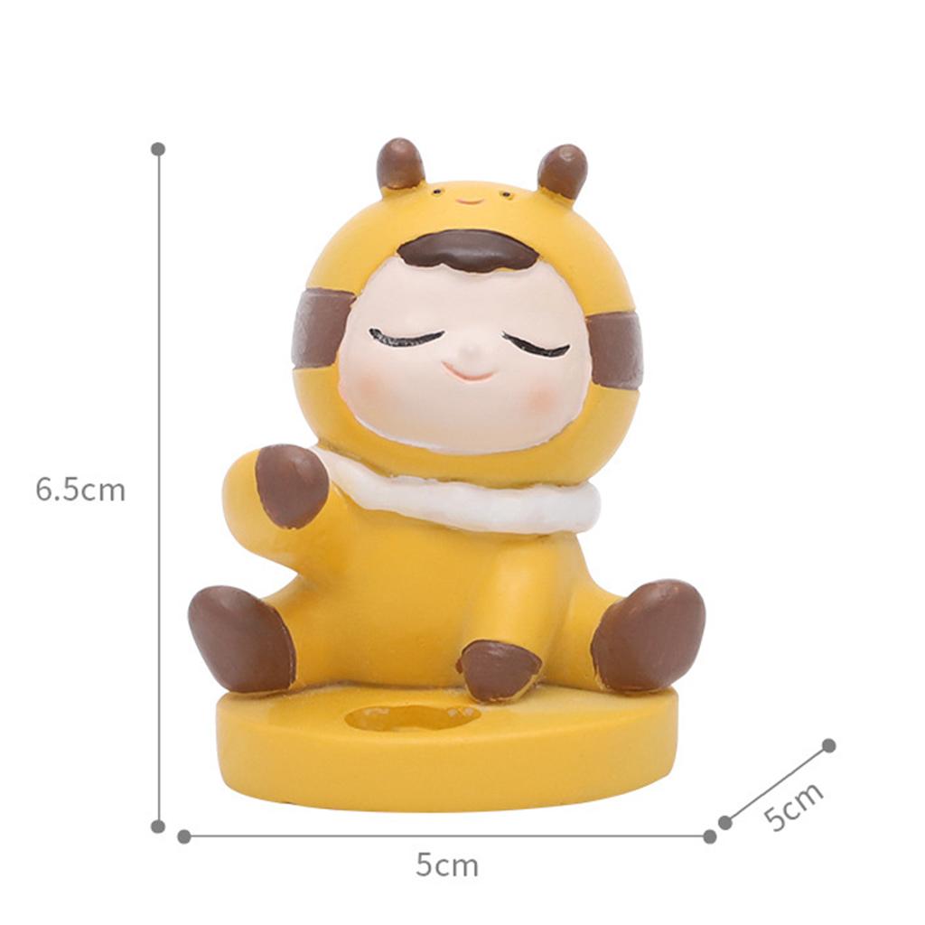 Cute Toothbrush Holder Stand Animal Shape Multi-Functional for Hotel Vanity Bee