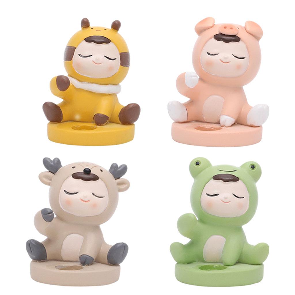 Cute Toothbrush Holder Stand Animal Shape Multi-Functional for Hotel Vanity Bee