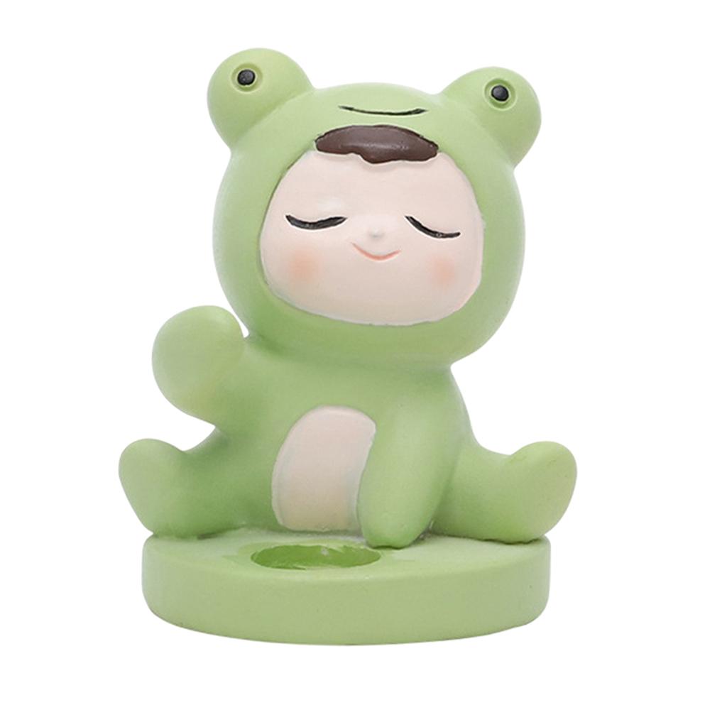 Cute Toothbrush Holder Stand Animal Shape Multi-Functional for Hotel Vanity Frog
