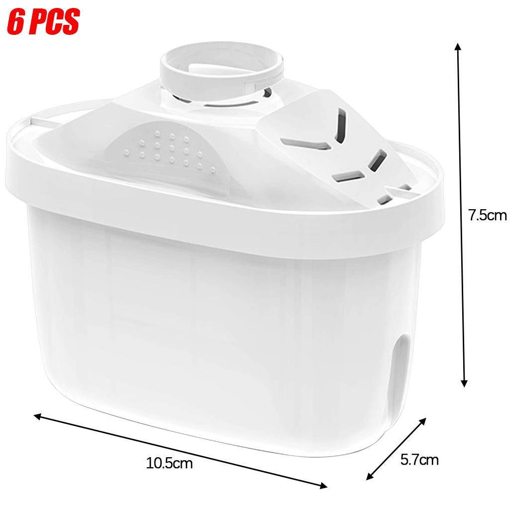 6Pcs Universal Water Filter Cartridges Replacement for Water Filter Pitcher