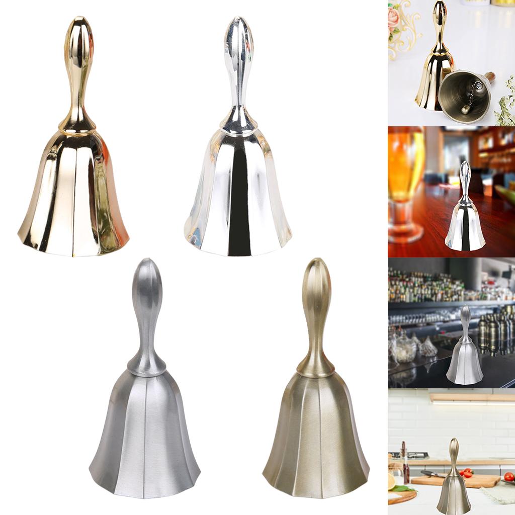 Desk Hand Bell Desk Bell Call Bells for Kitchen Restaurants Golden