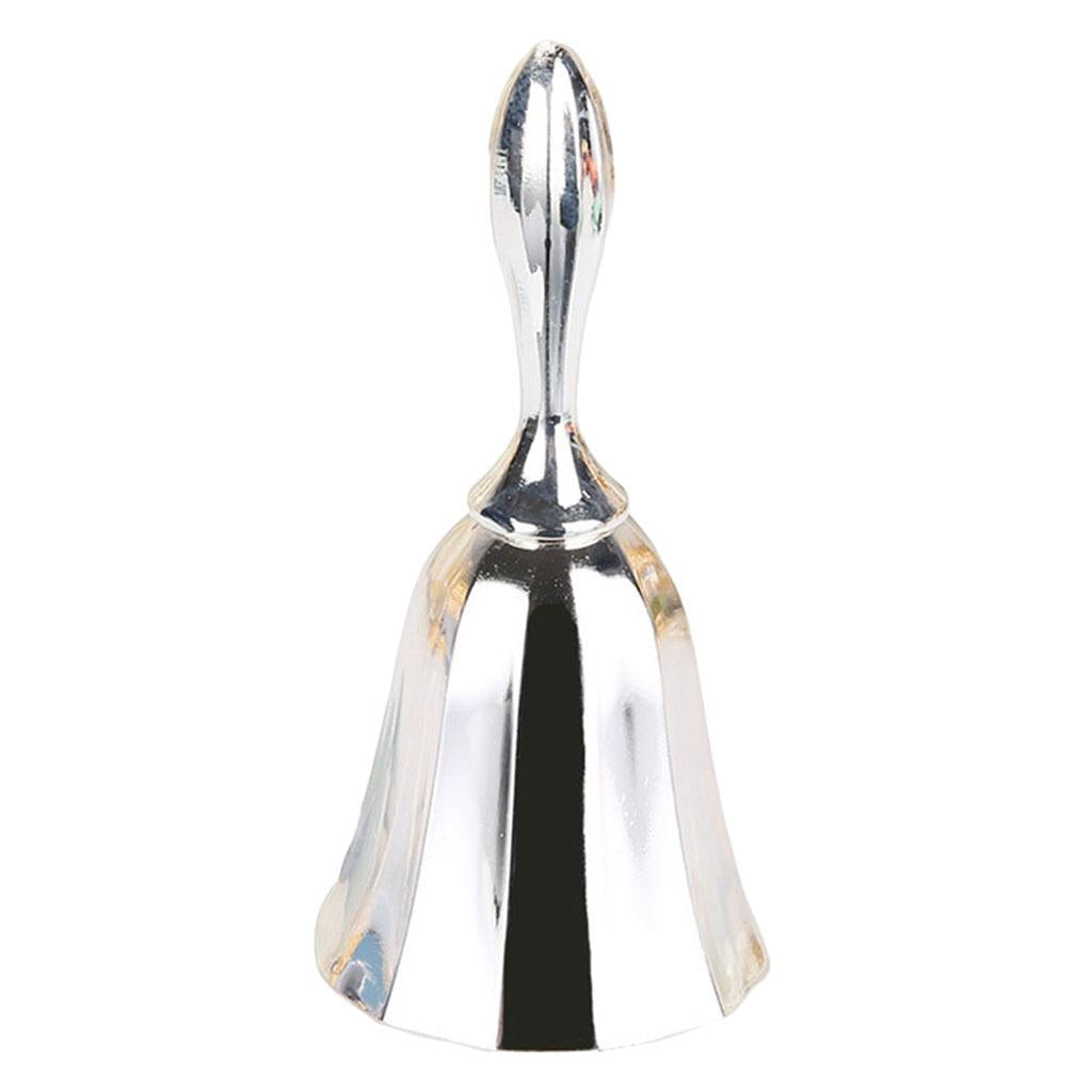Desk Hand Bell Desk Bell Call Bells for Kitchen Restaurants Silver