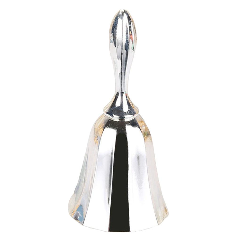 Desk Hand Bell Desk Bell Call Bells for Kitchen Restaurants Silver
