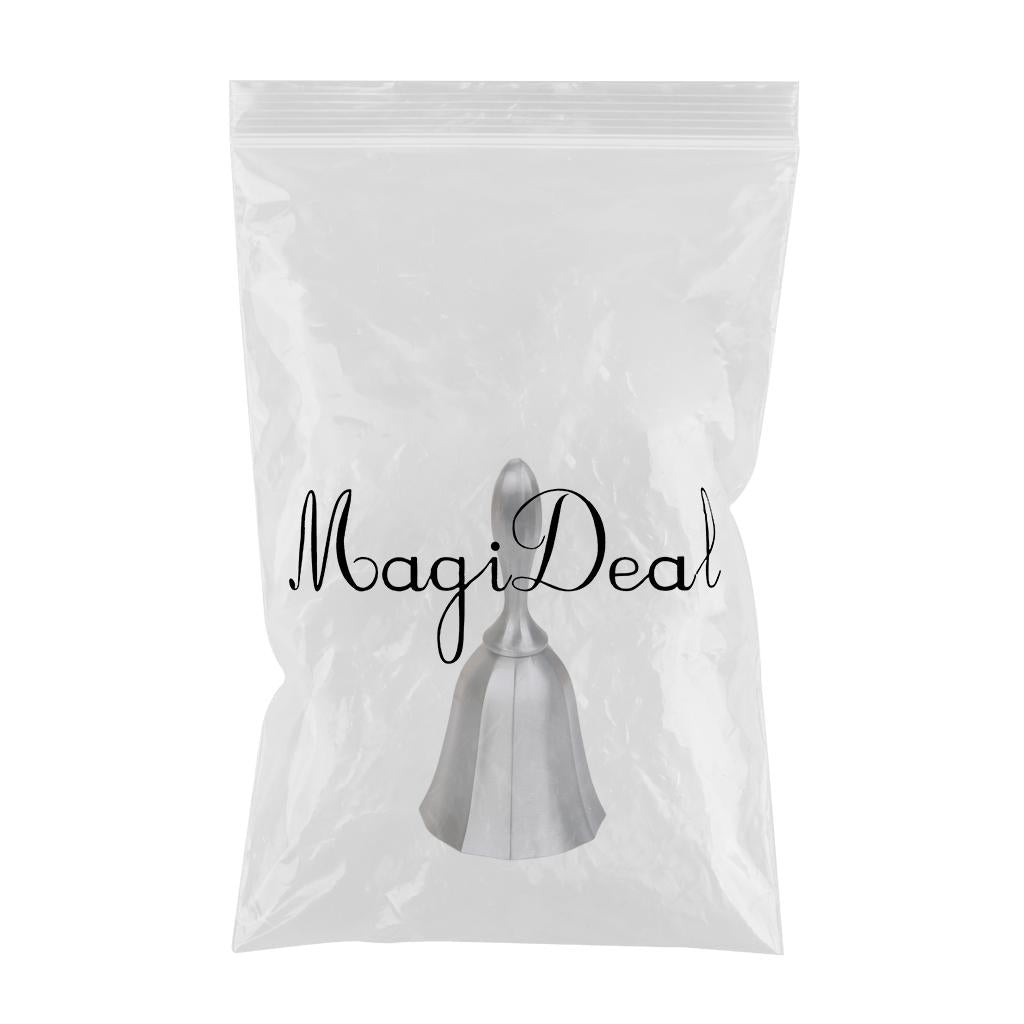 Desk Hand Bell Desk Bell Call Bells for Kitchen Restaurants Silver 2