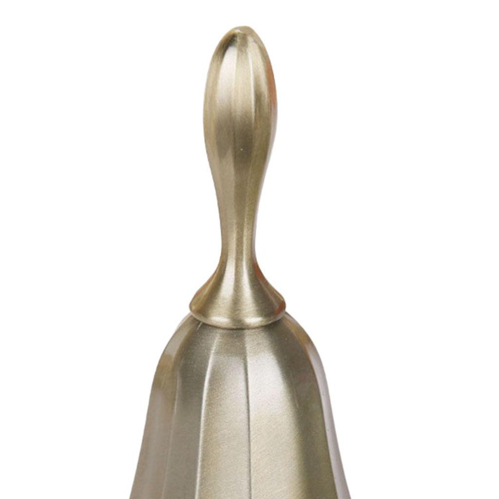 Desk Hand Bell Desk Bell Call Bells for Kitchen Restaurants Golden 2