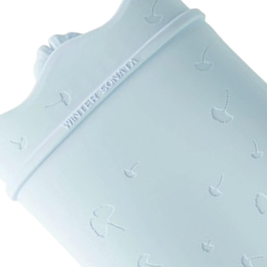 500ml Hot Water Bottle & Cover Leakproof High Density Winter Hand Warmer Blue