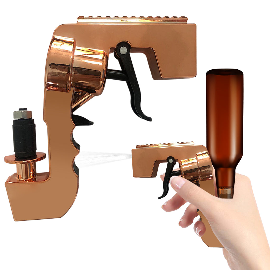 Champagne Gun Dispenser Adjustable Squirt Gun for Holiday Wedding rose pink