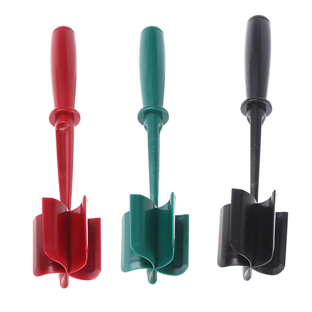 ABS Plastic Meat Chopper Kitchen Utensil 5 Curve Blades for Cooking Baking Red