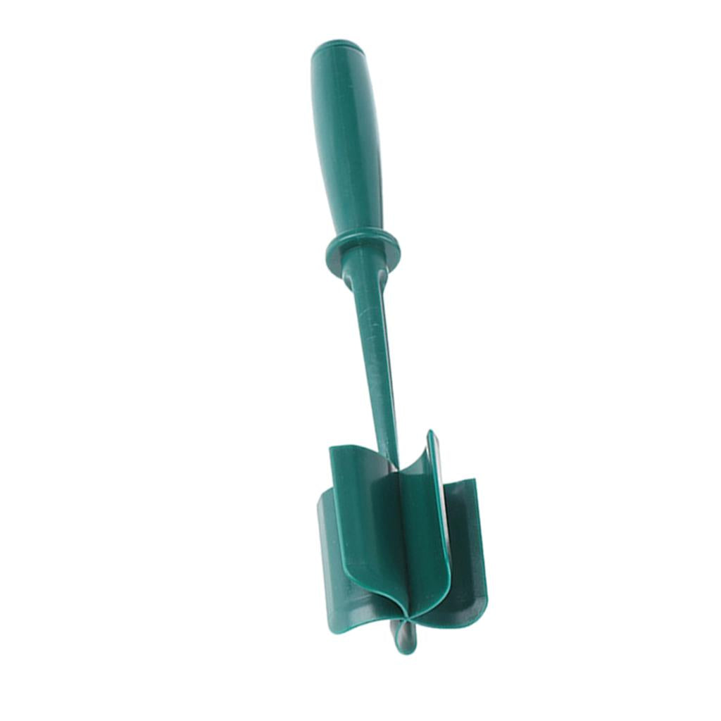 ABS Plastic Meat Chopper Kitchen Utensil 5 Curve Blades for Cooking Baking Green