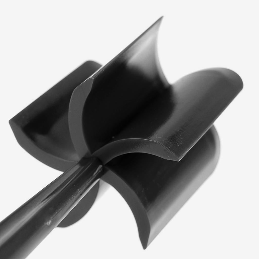 ABS Plastic Meat Chopper Kitchen Utensil 5 Curve Blades for Cooking Baking Black
