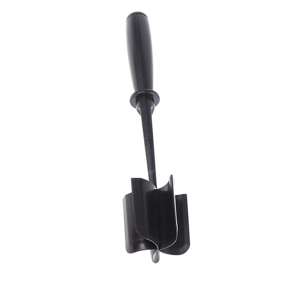 ABS Plastic Meat Chopper Kitchen Utensil 5 Curve Blades for Cooking Baking Black