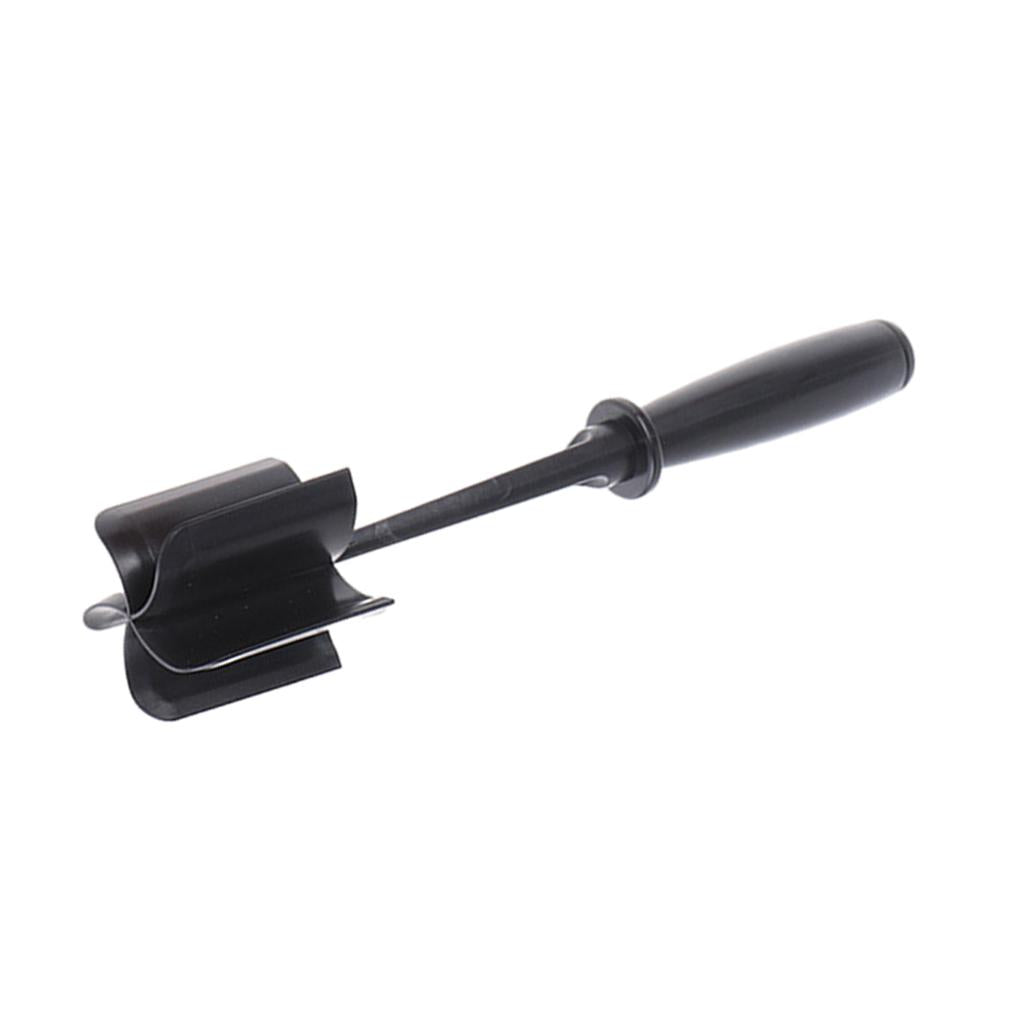 ABS Plastic Meat Chopper Kitchen Utensil 5 Curve Blades for Cooking Baking Black