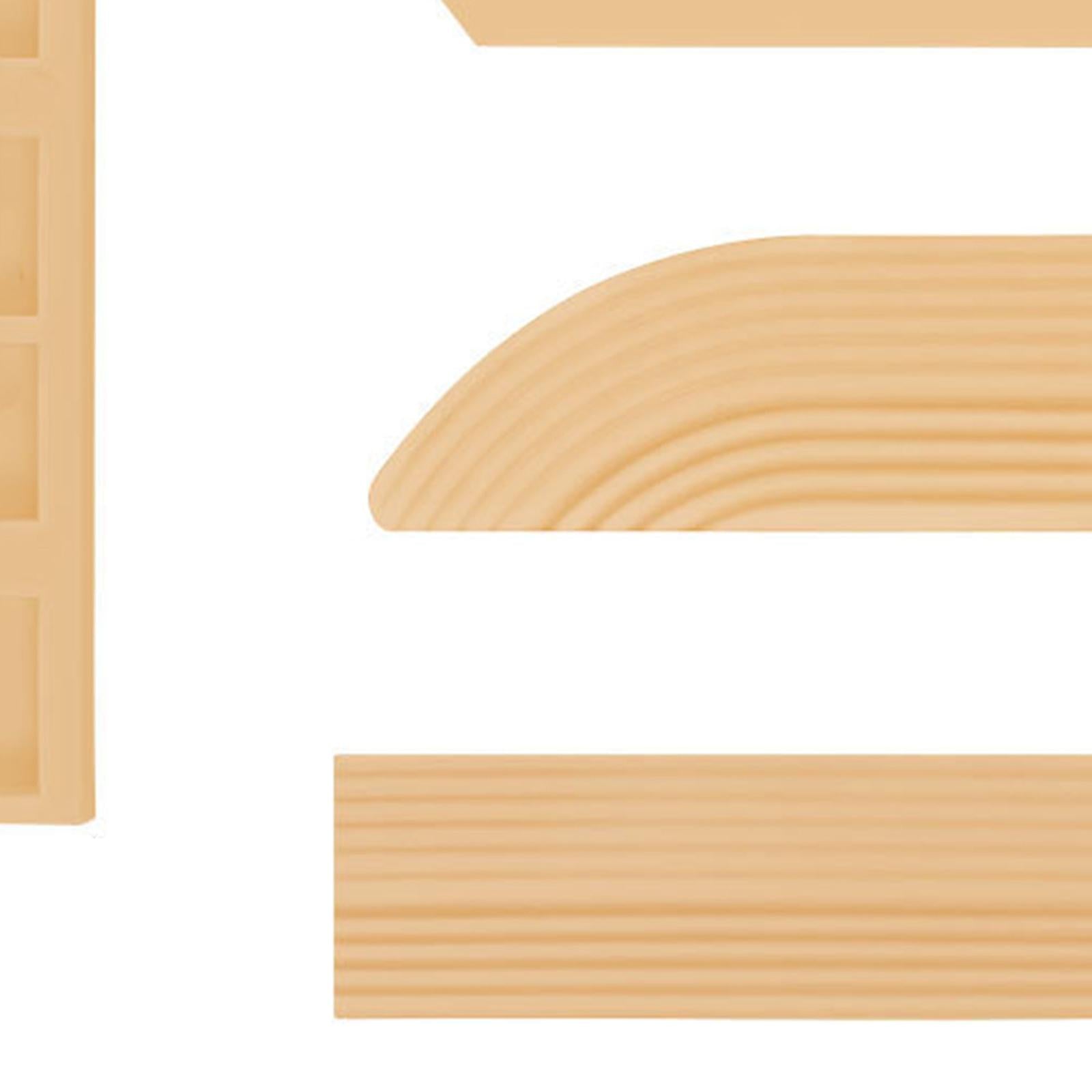 4x Threshold Bars Step Ramp for Robot Vacuum Cleaner Beige Yellow