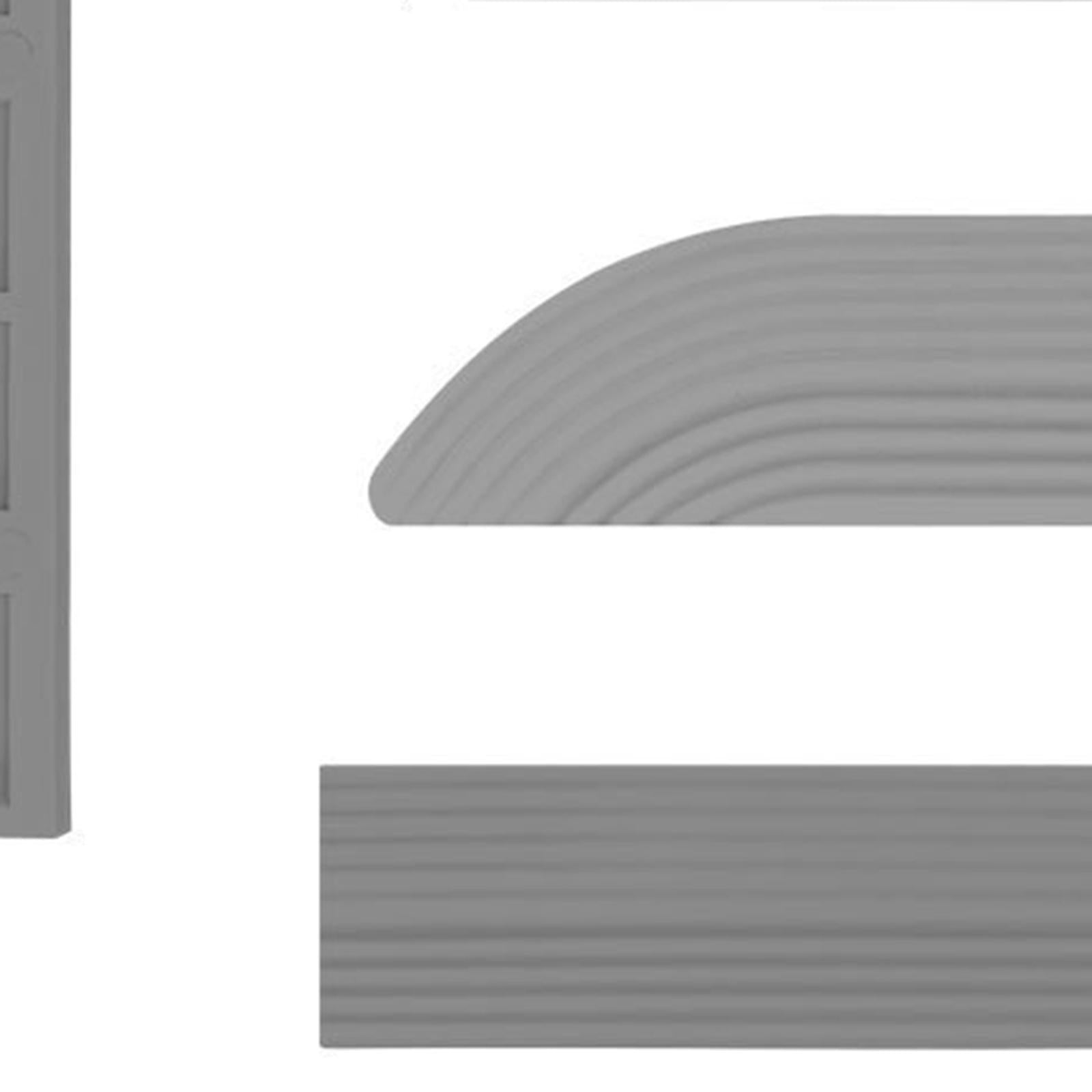 4x Threshold Bars Step Ramp for Robot Vacuum Cleaner Gray