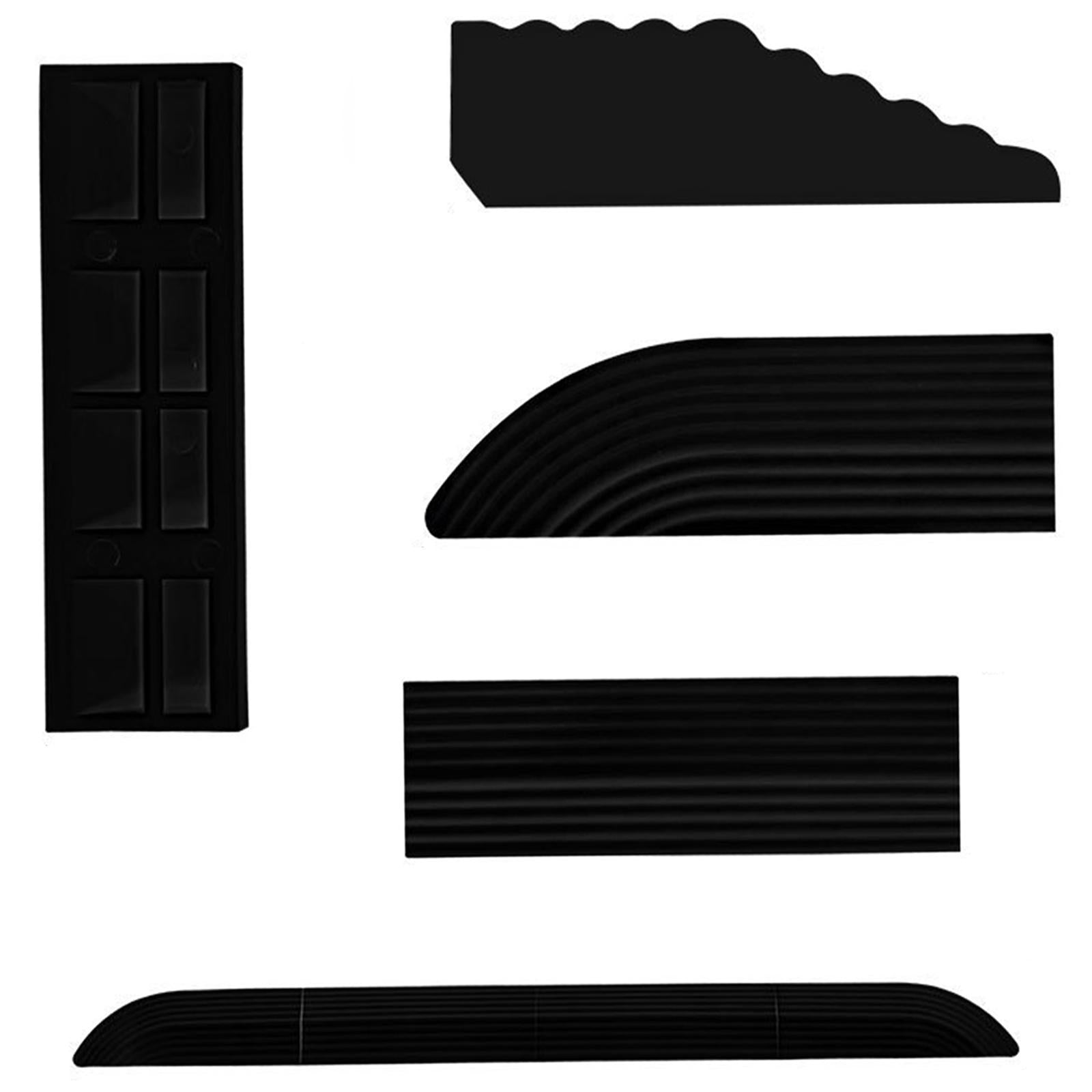 4x Threshold Bars Step Ramp for Robot Vacuum Cleaner Black