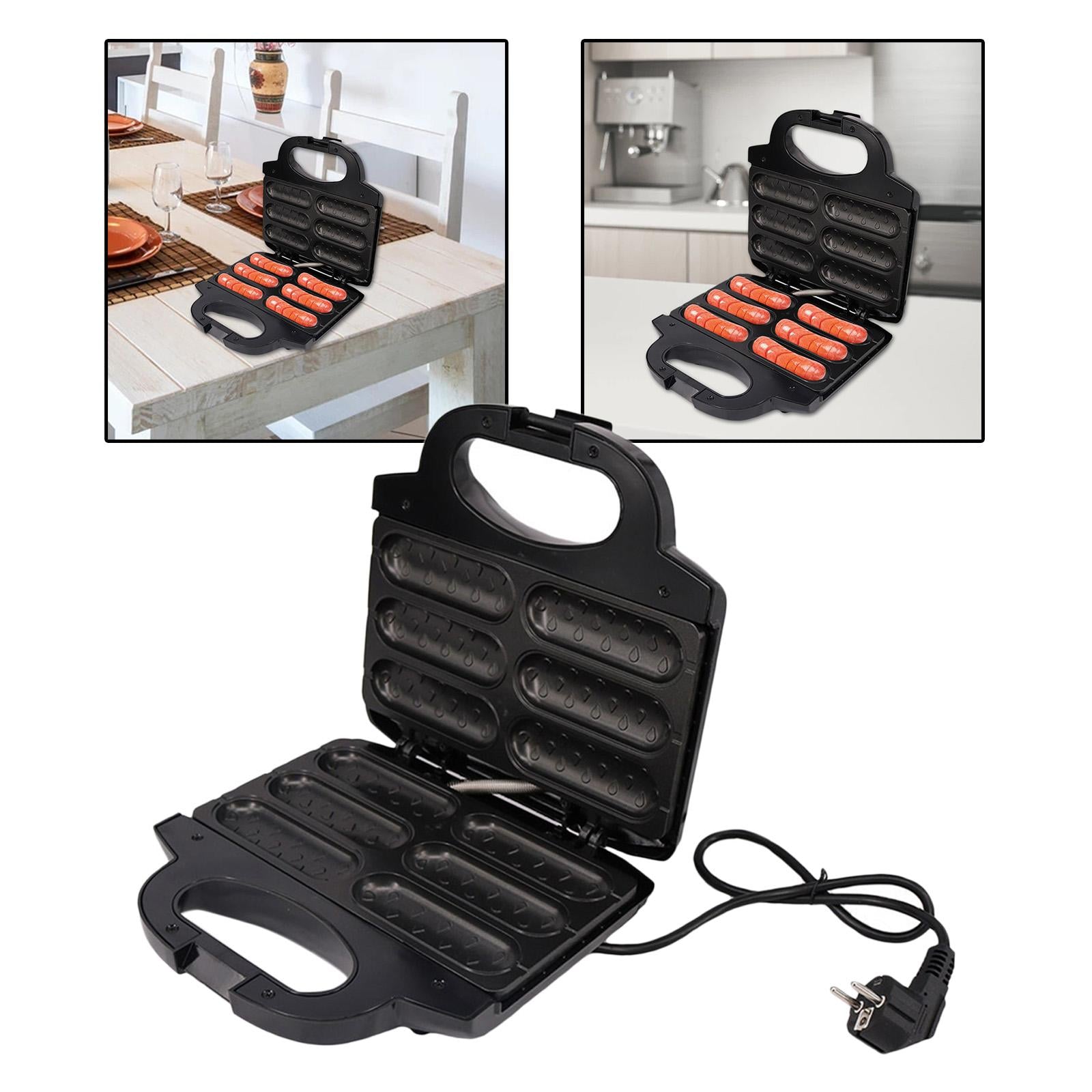 Mini Corn Dog Maker Homemade Hot Dogs Household 6 Grids for Baking Cooking