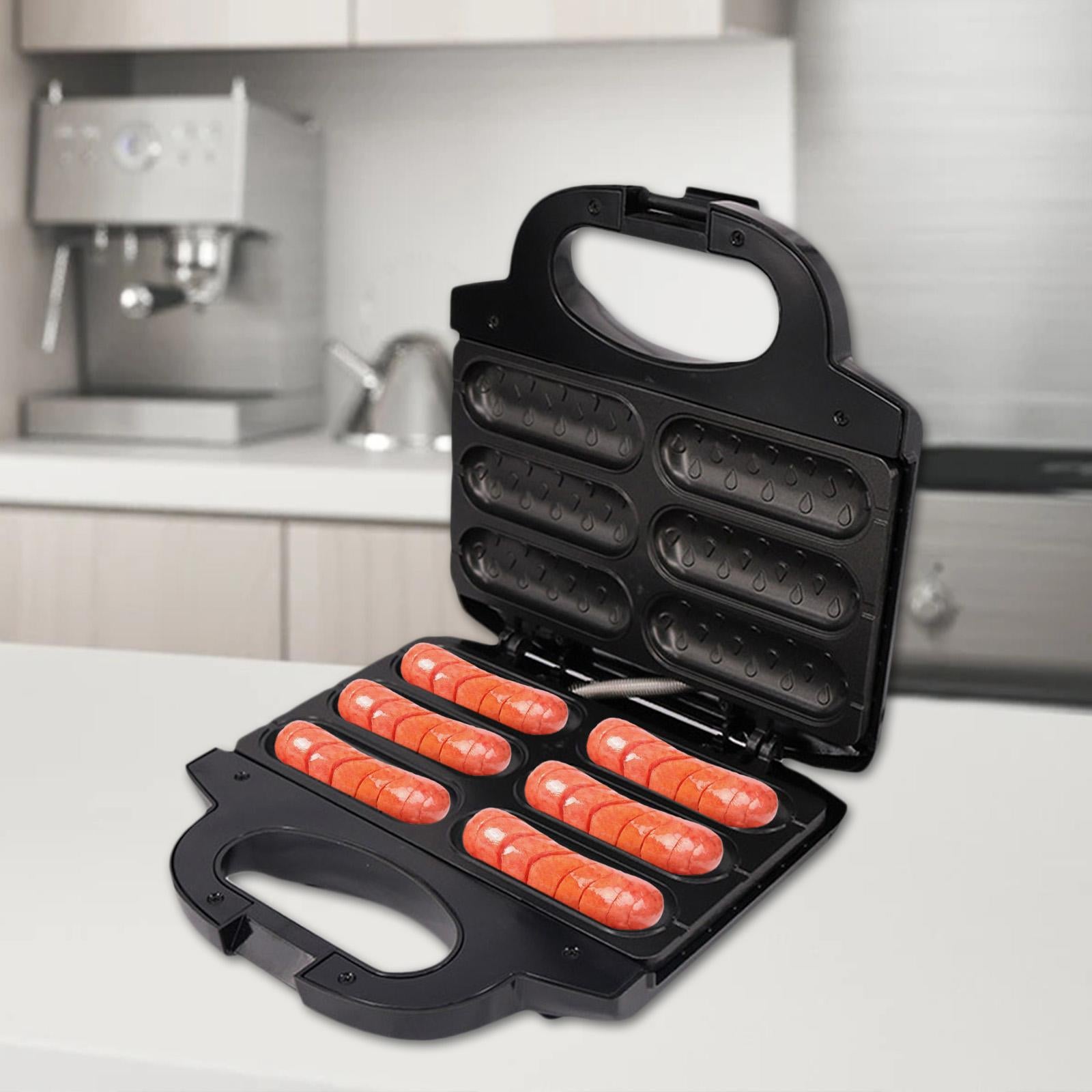 Mini Corn Dog Maker Homemade Hot Dogs Household 6 Grids for Baking Cooking