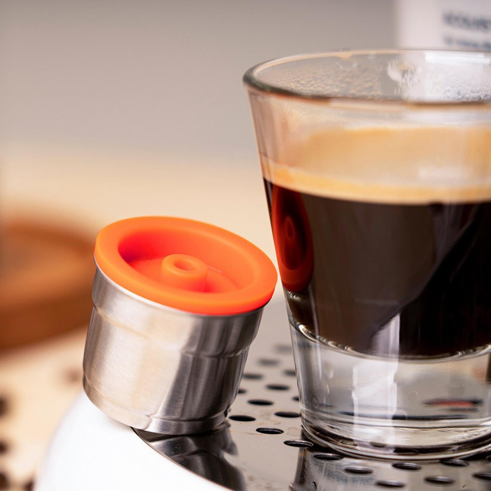 Capsule Filter Cup with Spoon and Brush Replacement Coffee Maker Tool