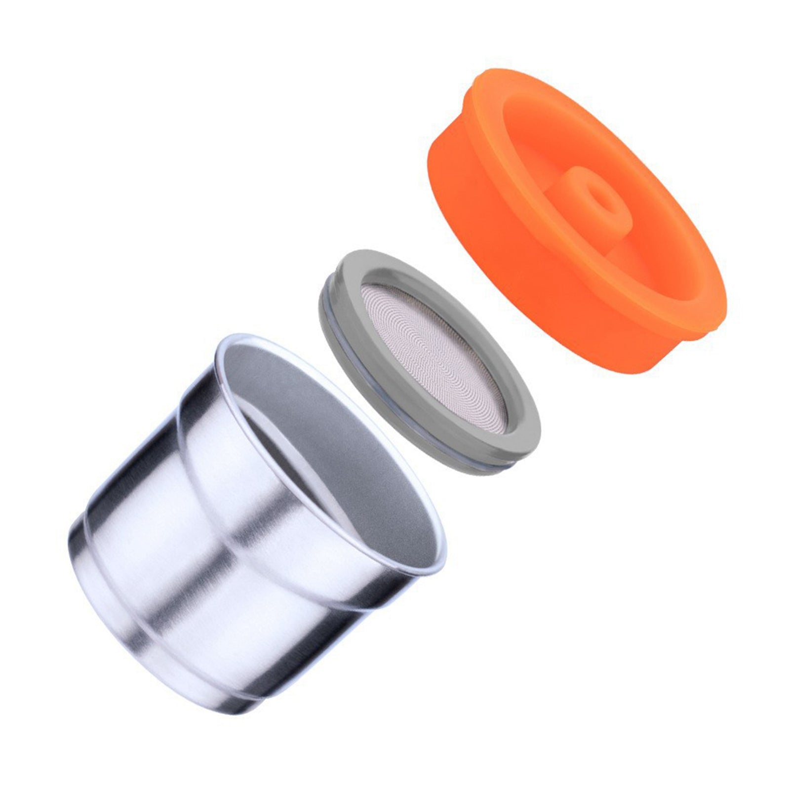 Reusable Coffee Pod Filter with Spoon and Brush for Illy Coffee Machine Package B