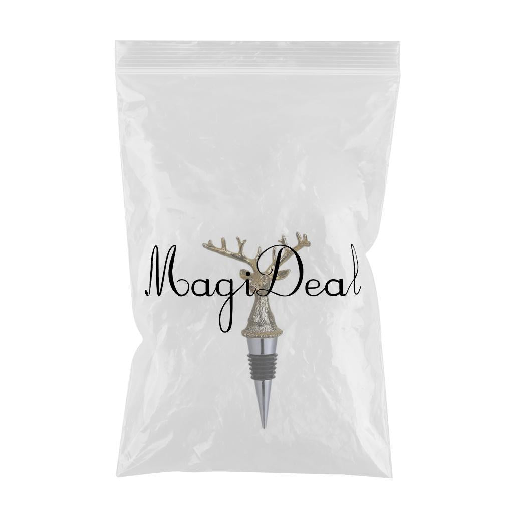 Animal Wine Bottle Stopper Decor for Bar Beverage Bottle Champagne Bottle Deer Stopper Gold