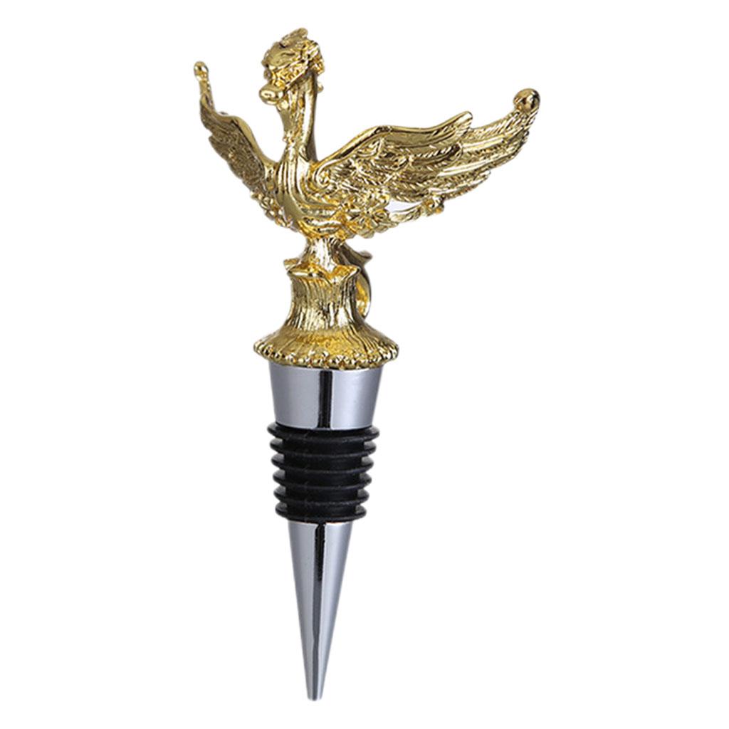 Animal Wine Bottle Stopper Decor for Bar Beverage Bottle Champagne Bottle Dragon Stopper Gold
