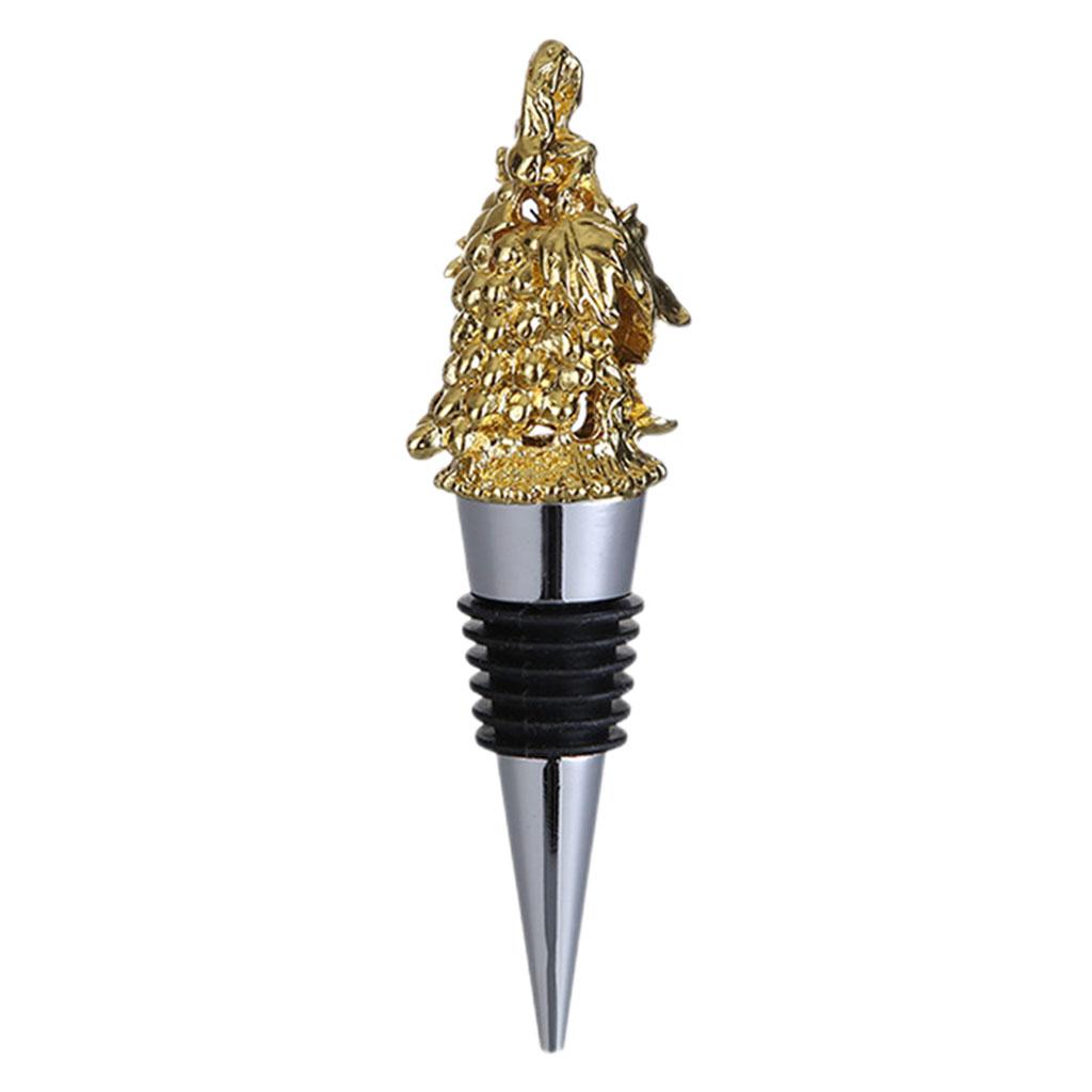 Animal Wine Bottle Stopper Decor for Bar Beverage Bottle Champagne Bottle Grape Stopper Gold