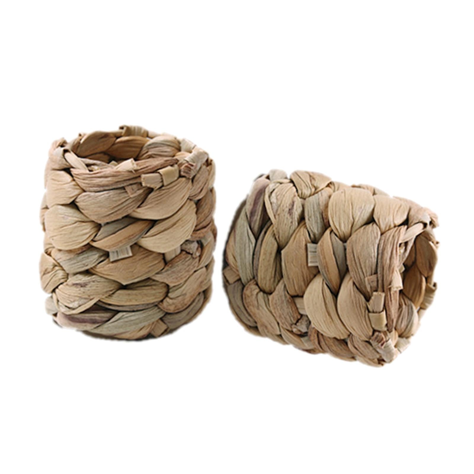 6x Handmade Napkin Rings Napkin Holder for Gathering Kitchen Dinner Table 5.4x5cm