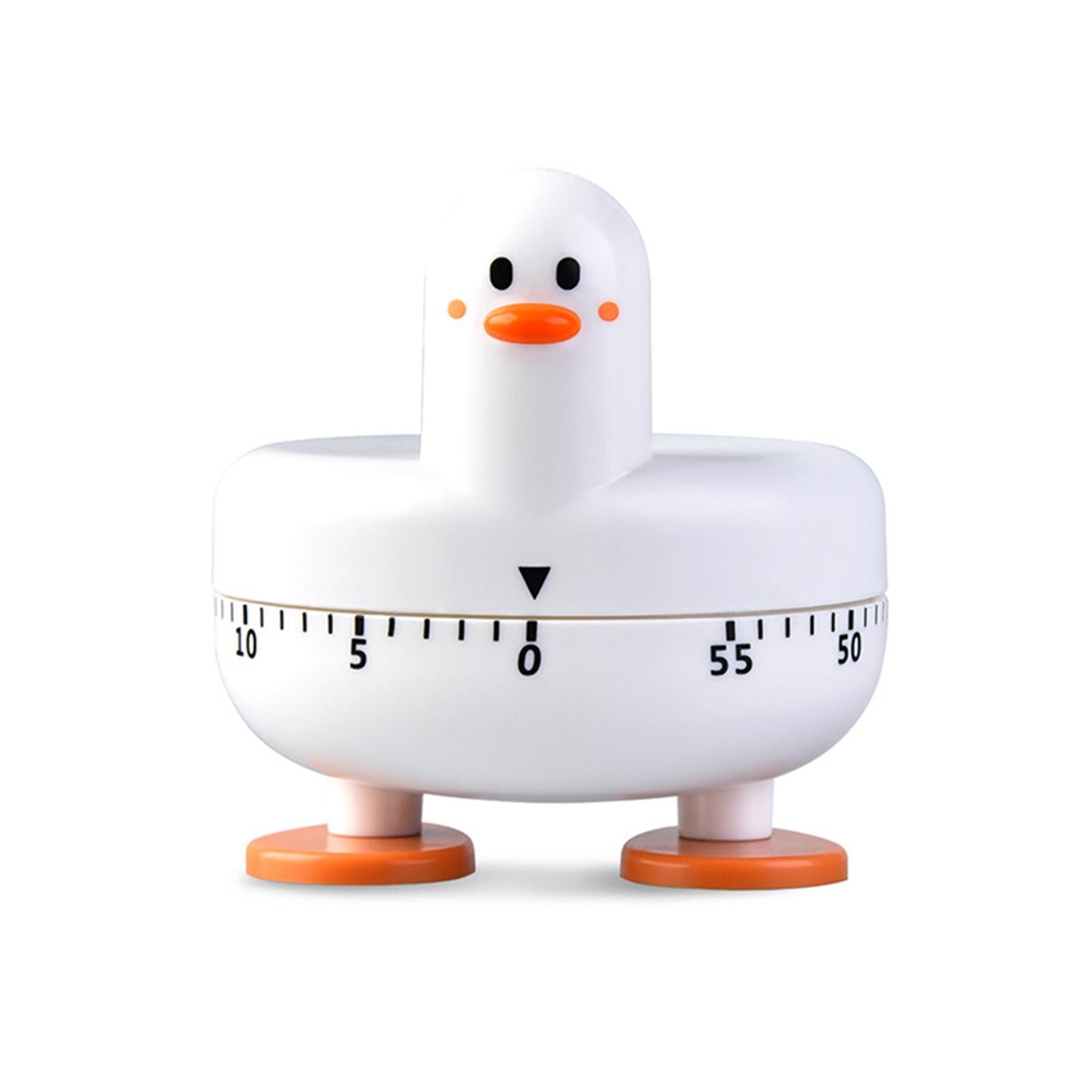 Mechanical Cooking Timer Alarm Reminder Count Down Clock for Yoga Games Kids White